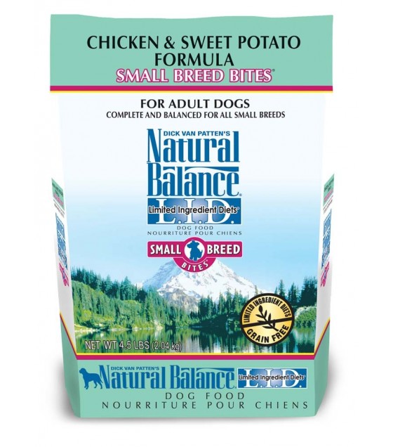 Natural Balance LID Chicken & Sweet Potato Small Breed Bites Dry Dog Food 4.5lbs